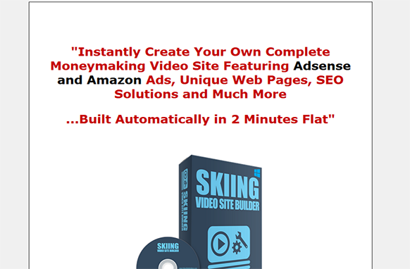 Screen4 Skiing Video Site Builder