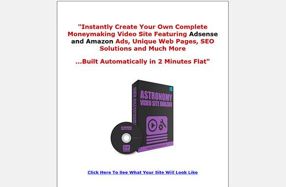 Screen458 Astronomy Video Site Builder