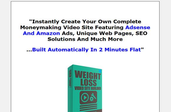 screen412 Weight Loss Video Site Builder