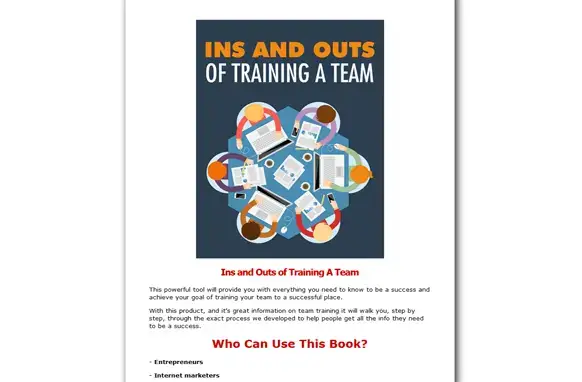Screen3107 Ins and Outs Of Training a Team