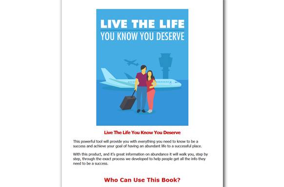 Screen3109 Live The Life You Know You Deserve