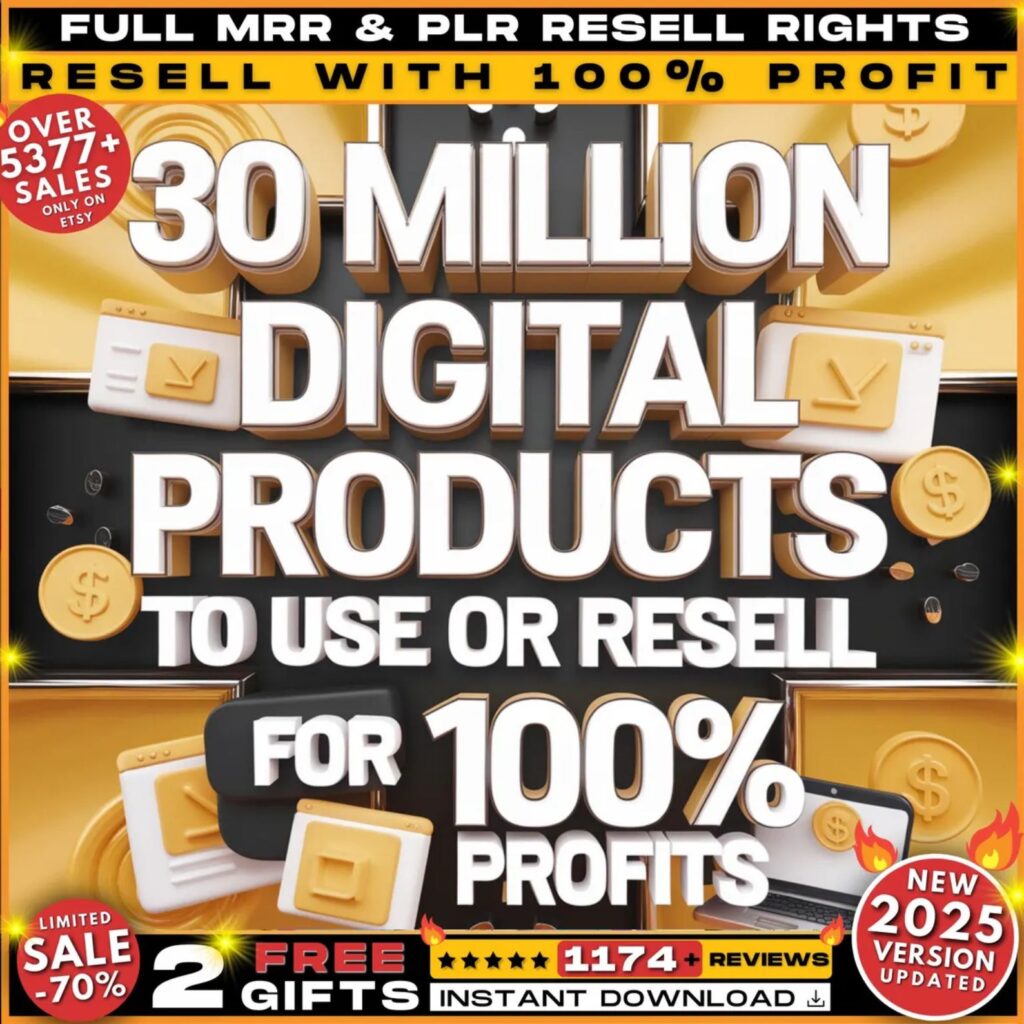 30-Million-Digital-Products 100+ Premium Bonuses