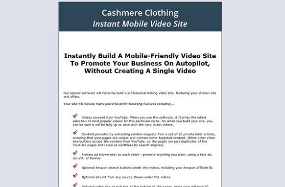 Screen4-17-3 Cashmere Clothing Instant Mobile Video Site