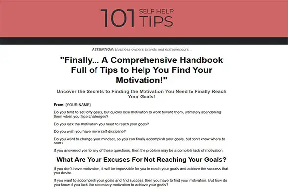 Screen427-3 101 Self Help Tips