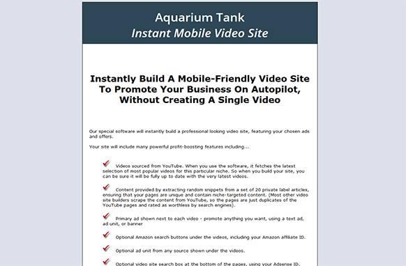 Screen4-20-3 Aquarium Tank Instant Mobile Video Site