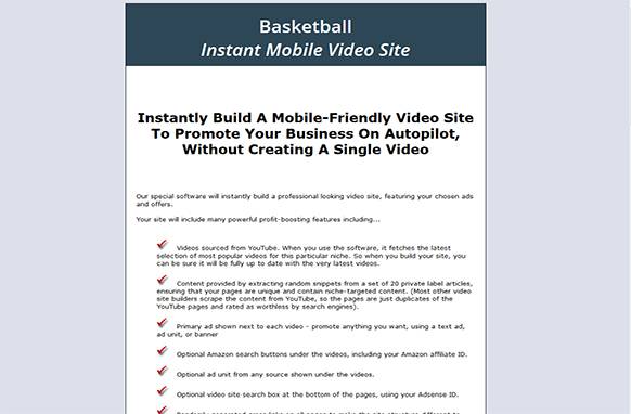 Screen48-1 Basketball Instant Mobile Video Site