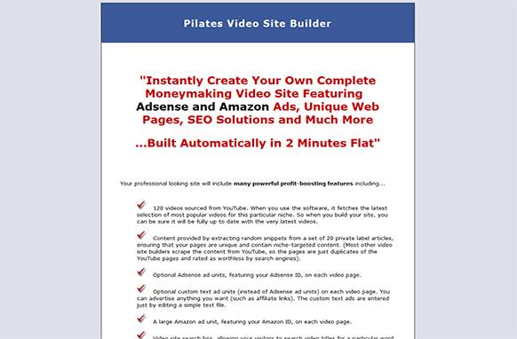 Screen457 Pilates Video Site Builder
