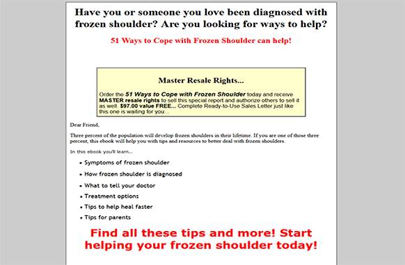 Screen4-2 51 Ways To Cope With Frozen Shoulder Tips Audio Book Plus Ebook