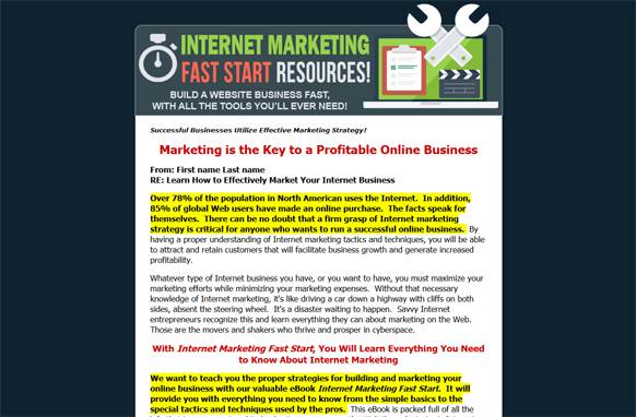 Screen3134 Internet Marketing Fast Start Resources