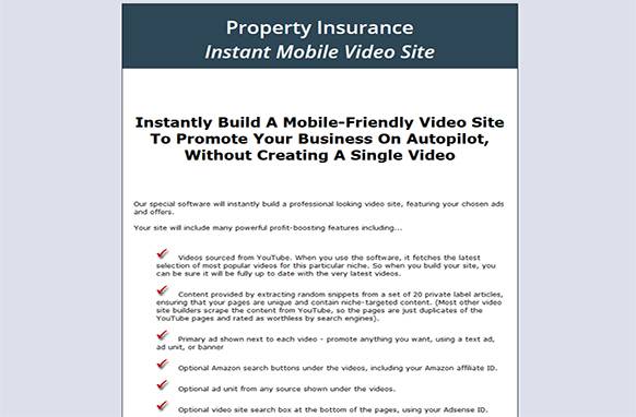 Screen-3-4 Property Insurance Instant Mobile Video Site