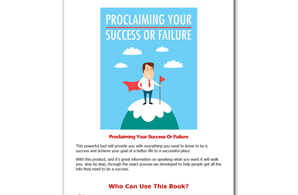 Screen33-1 Proclaiming Your Success Or Failure