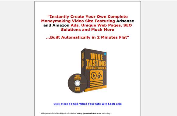 Screen449 Wine Tasting Video Site Builder