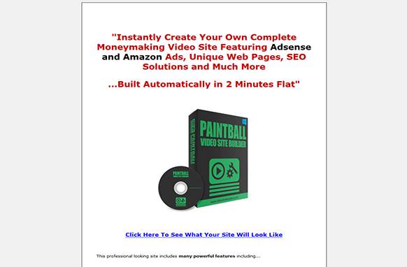 Screen418 Paintball Video Site Builder