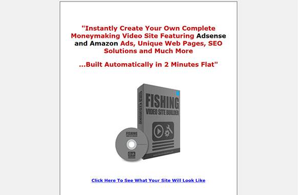 Screen461 Fishing Video Site Builder