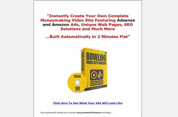 Screen436 Bowling Video Site Builder