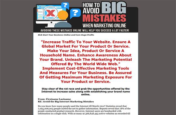 Screen417 How To Avoid Big Mistakes When Marketing Online